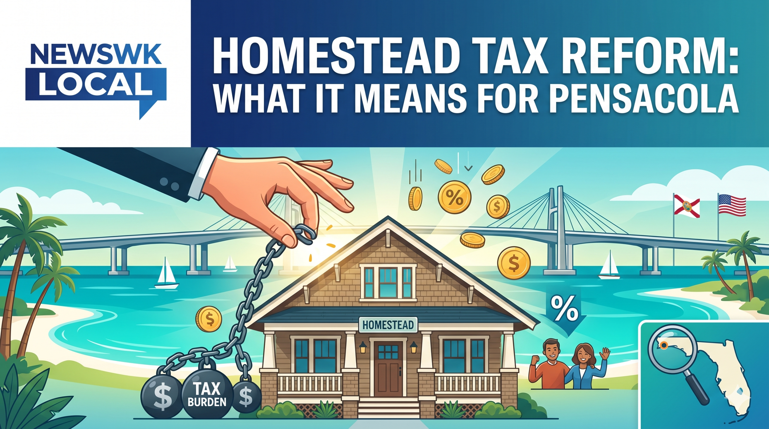 Homestead Tax Overhaul: What DeSantis’ Special Session Means for Pensacola Homeowners Governor Ron DeSantis has officially called a special legislative session, set to begin next week, that could radically reshape the landscape of Florida’s property tax system. The move, titled "Save Our Homes from Excessive Property Taxes," aims to provide a historic windfall of relief for homeowners across the state, with the ultimate long-term goal of eventually eliminating homestead property taxes entirely. For Pensacola residents, who are already grappling with the compounding pinch of inflation and some of the nation’s highest insurance costs, the news could not be more critical—or more impactful. “Property tax revenue collected by local governments has nearly doubled in the past seven years and is expected to reach an astounding $83 billion by 2032,” Governor DeSantis stated. “Florida homeowners need relief. Now is the time to stand up for taxpayers, enact a historic reform, and save the home of every Floridian.”
