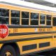 Yellow Miami-Dade school bus with stop sign