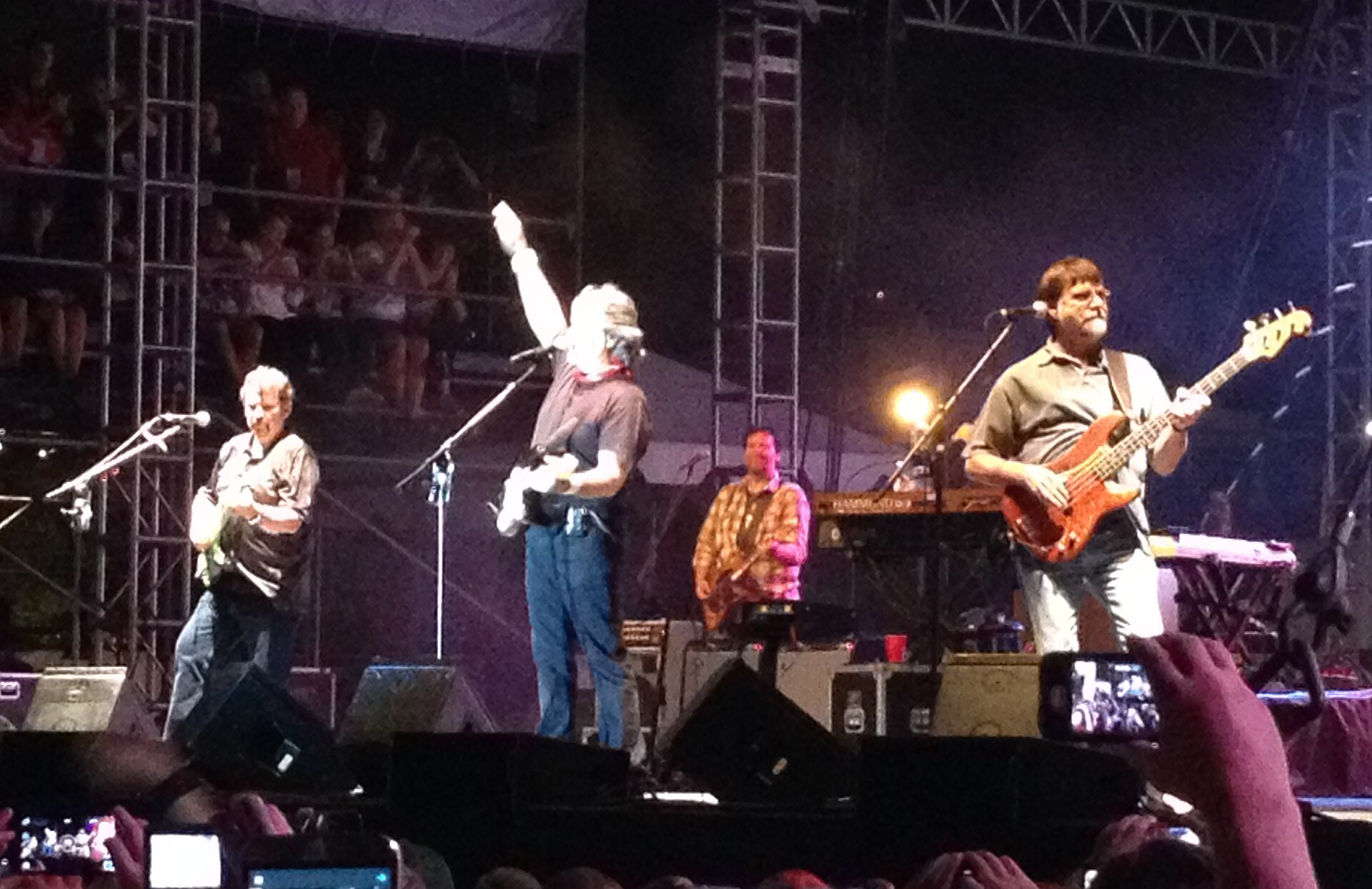 Alabama Band performing live on outdoor concert stage