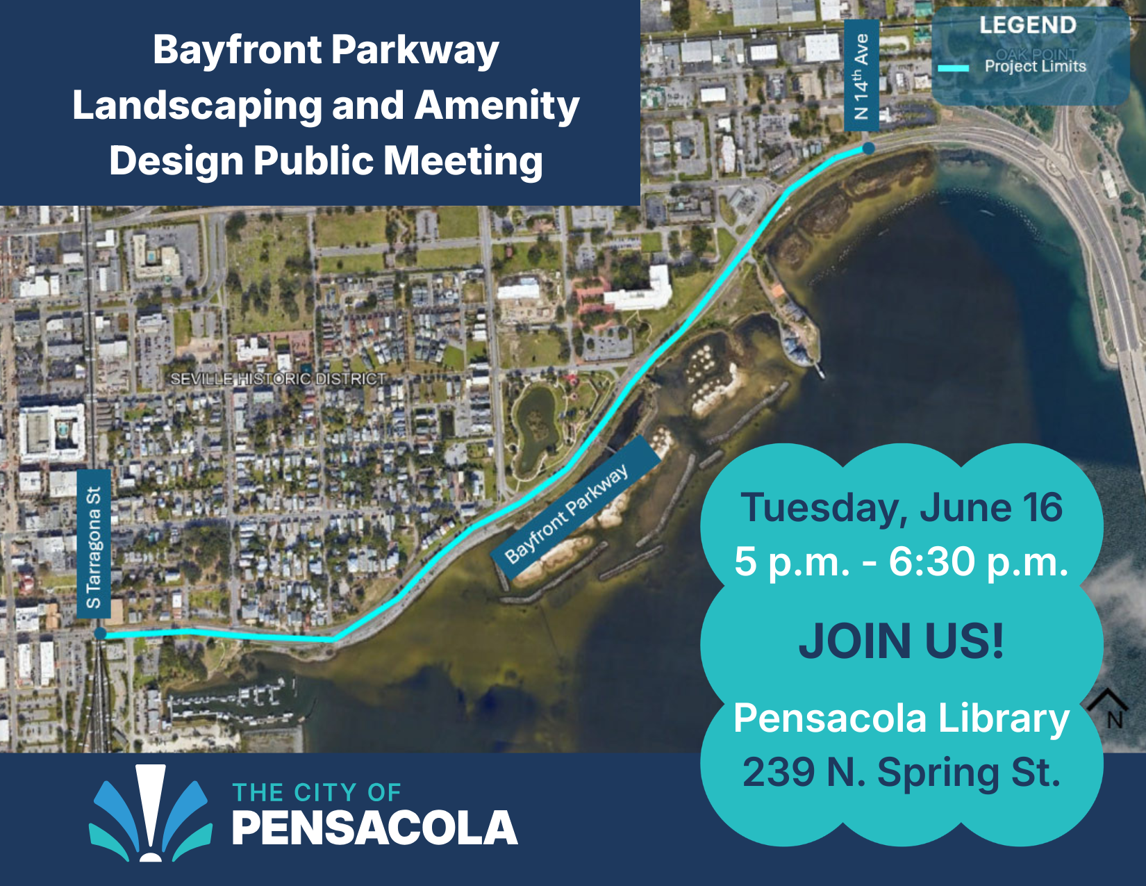 Bayfront Parkway public meeting map and event details