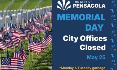 American flags at cemetery for Memorial Day