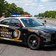 Florida Highway Patrol car with flashing lights