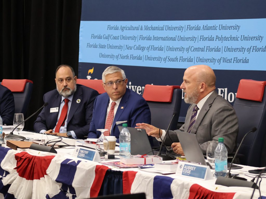 Officials speaking at Florida university board meeting