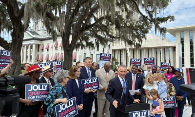 Political rally outside Florida Capitol building