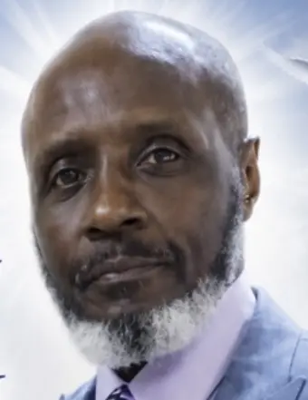 Portrait of bald man with gray beard
