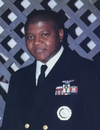 Man in military dress uniform with medals