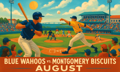 Blue Wahoos vs. Montgomery Biscuits (August)
