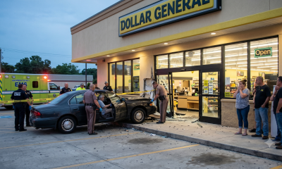 Car crashed into Dollar General storefront entrance