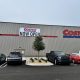 Costco Wholesale store exterior with Now Open banner
