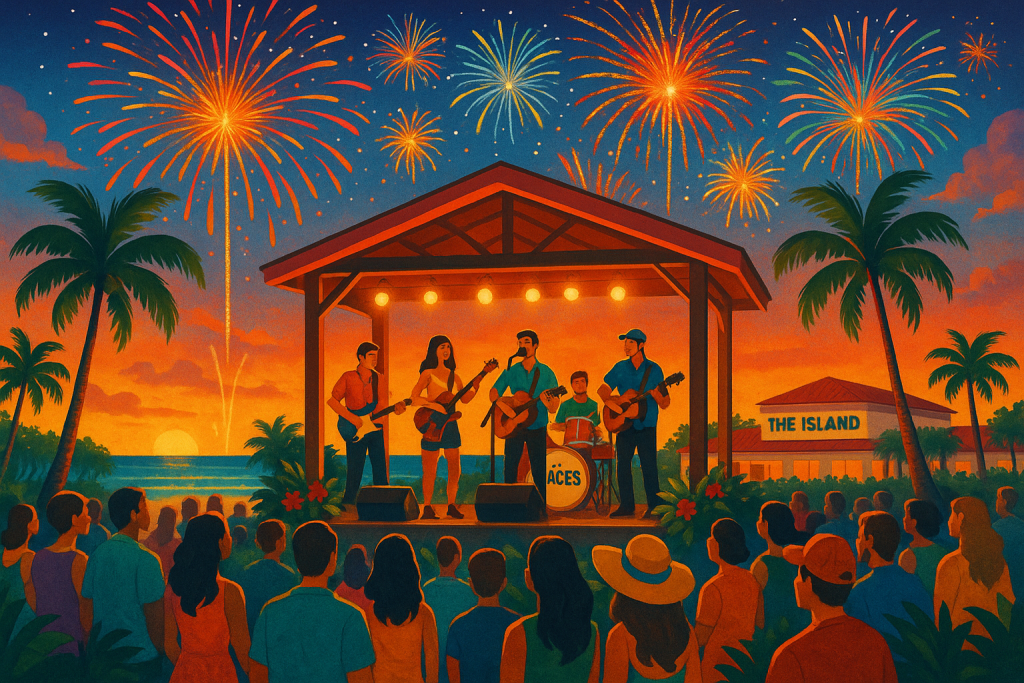 Island Concert Series & Fireworks: The Aces Band