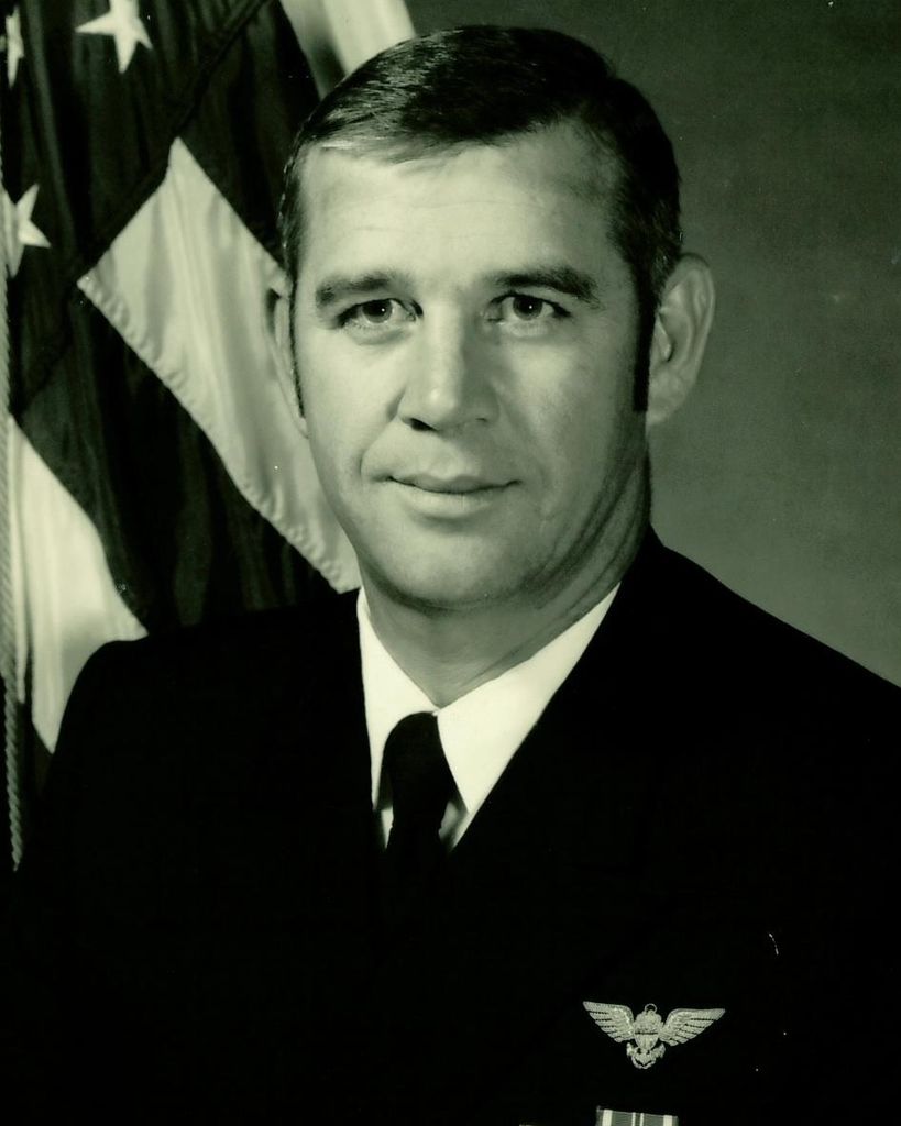 Black-and-white portrait of uniformed military officer