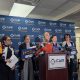 CAIR Florida press conference with speakers and signs