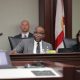 Officials speaking at government meeting panel