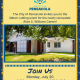 Pensacola ribbon-cutting event flyer with building photo