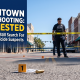 Police investigate downtown mass shooting crime scene