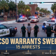 Police arrest suspects during downtown warrants sweep