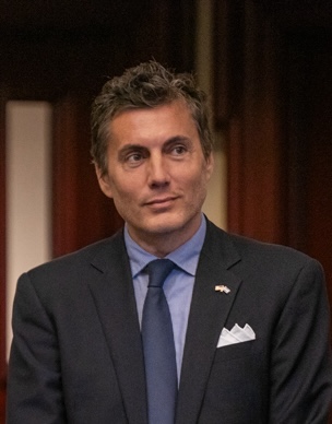 Man in suit and tie indoors