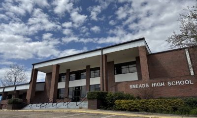 Sneads High School brick building exterior view