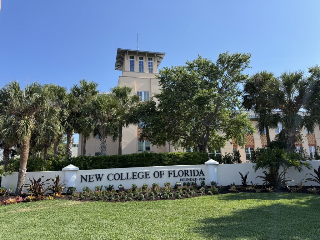 New College of Florida campus entrance sign