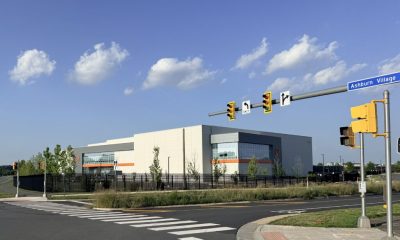 Modern commercial building at Ashburn Village intersection