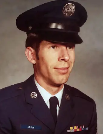 Man in U.S. Air Force dress uniform portrait