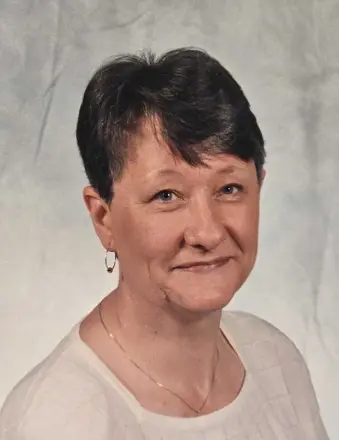 Portrait of woman with short dark hair