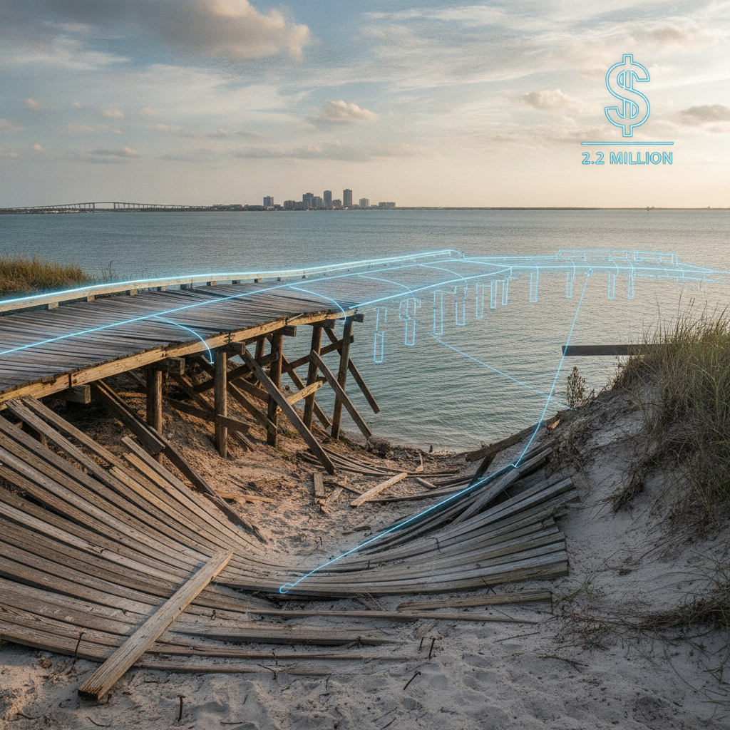 Bay Bluffs Park Boardwalk Project Advances in Pensacola