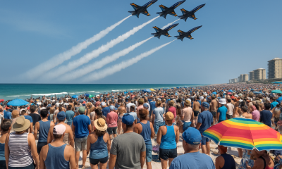 Crowds Gather for 2026 Pensacola Beach Air Show Featuring Blue Angels