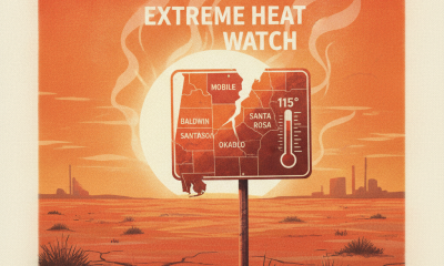 Extreme Heat Watch: Mobile Central; Baldwin Central; Mobile Coastal; Baldwin Coastal; Escambia Inland; Escambia Coastal; Santa Rosa Inland; Santa Rosa Coastal; Okaloosa Inland; Okaloosa Coastal