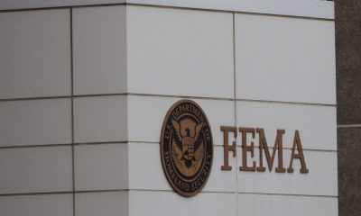 FEMA sign on federal building exterior wall