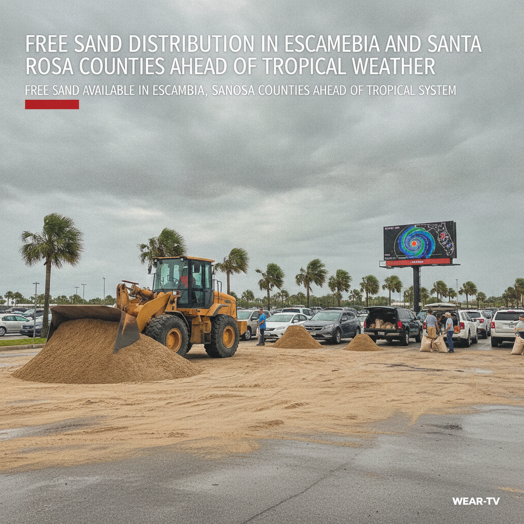 Free Sand Distribution in Escambia and Santa Rosa Counties Ahead of Tropical Weather