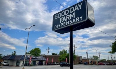 Good Day Farm dispensary roadside sign