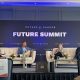 Panel discussion at Future Summit conference stage
