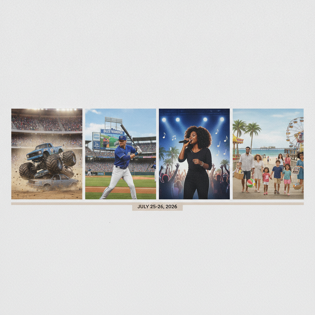 Weekend Events in Pensacola: Monster Trucks, Blue Wahoos, Live Music, and More