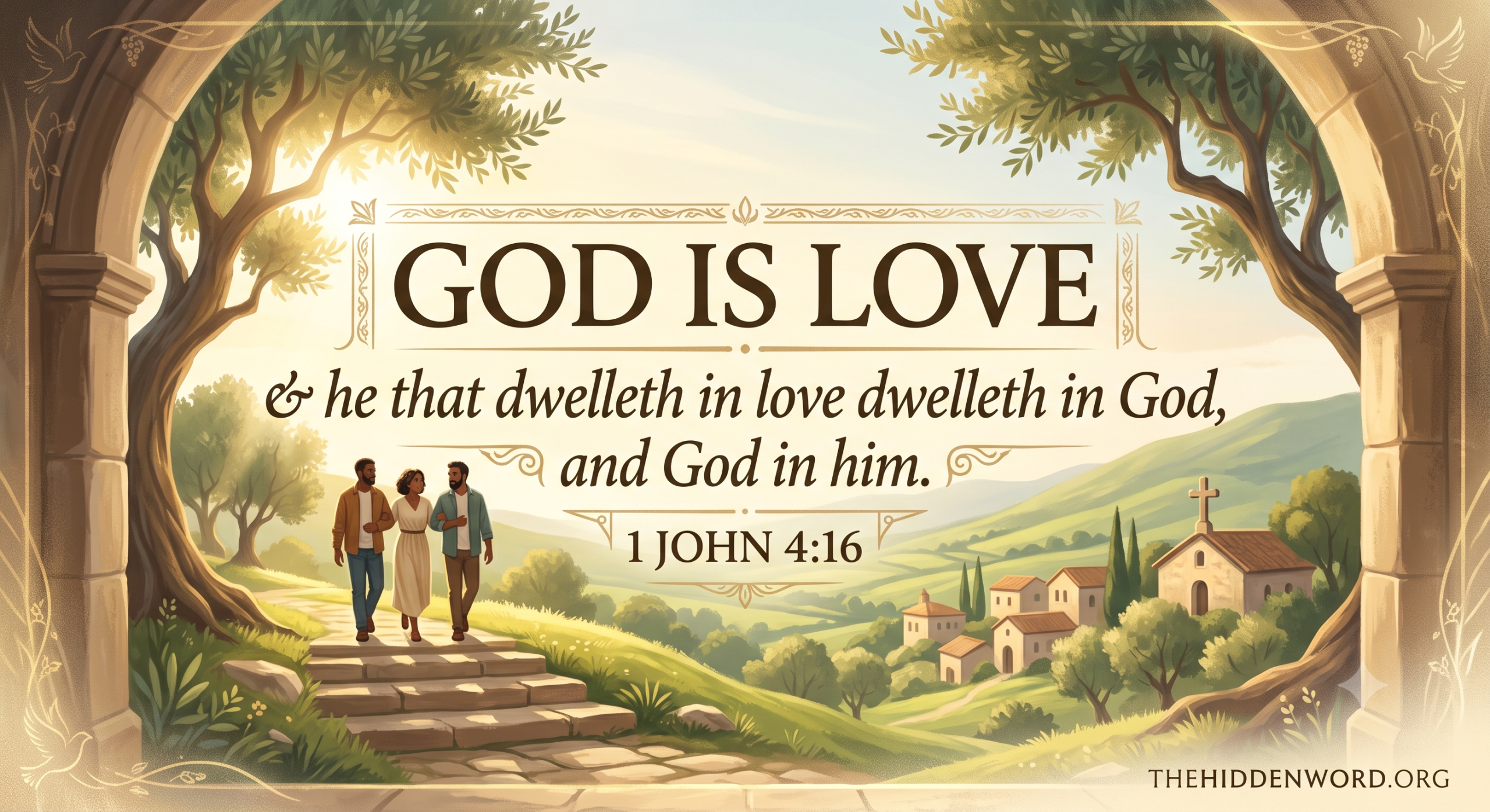 God is Love Bible verse pastoral illustration