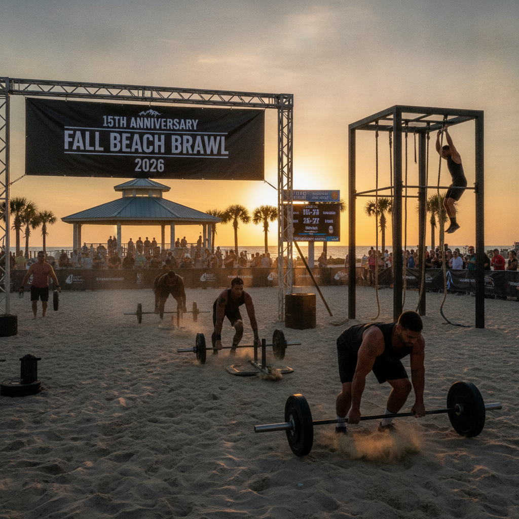 Fall Beach Brawl Returns to Pensacola Beach for 15th Anniversary Fitness Competition
