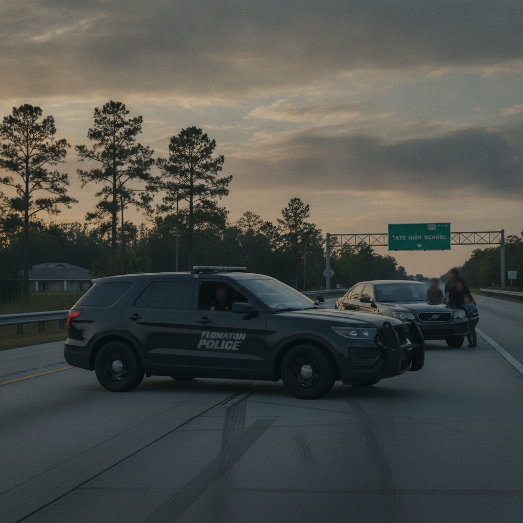 Flomaton Police Launch Internal Investigation After Officer Accused of Road Rage Incident in Cantonment