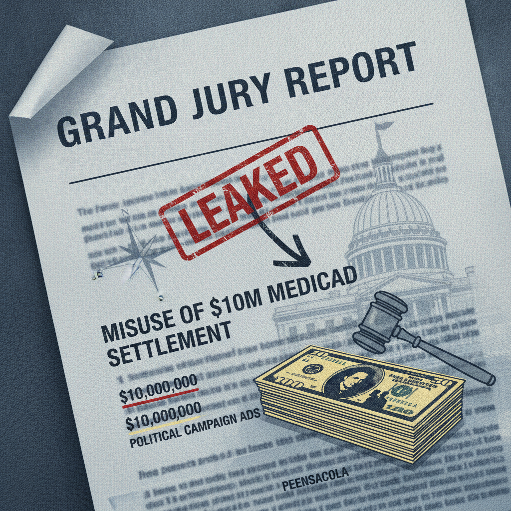 Leaked Grand Jury Report Confirms Misuse of $10M Medicaid Settlement Sparked by Pensacola Lawmaker's Probe