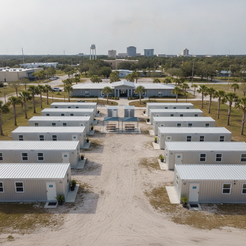 New Horizons Village Opens in Pensacola: Pallet Shelter Community Aims to Move Homeless Toward Self-Sufficiency