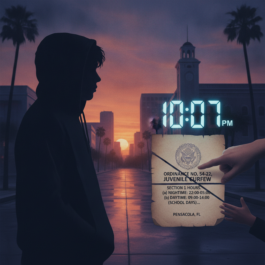 Pensacola Unveils Proposed Youth Curfew Text Ahead of City Council Vote