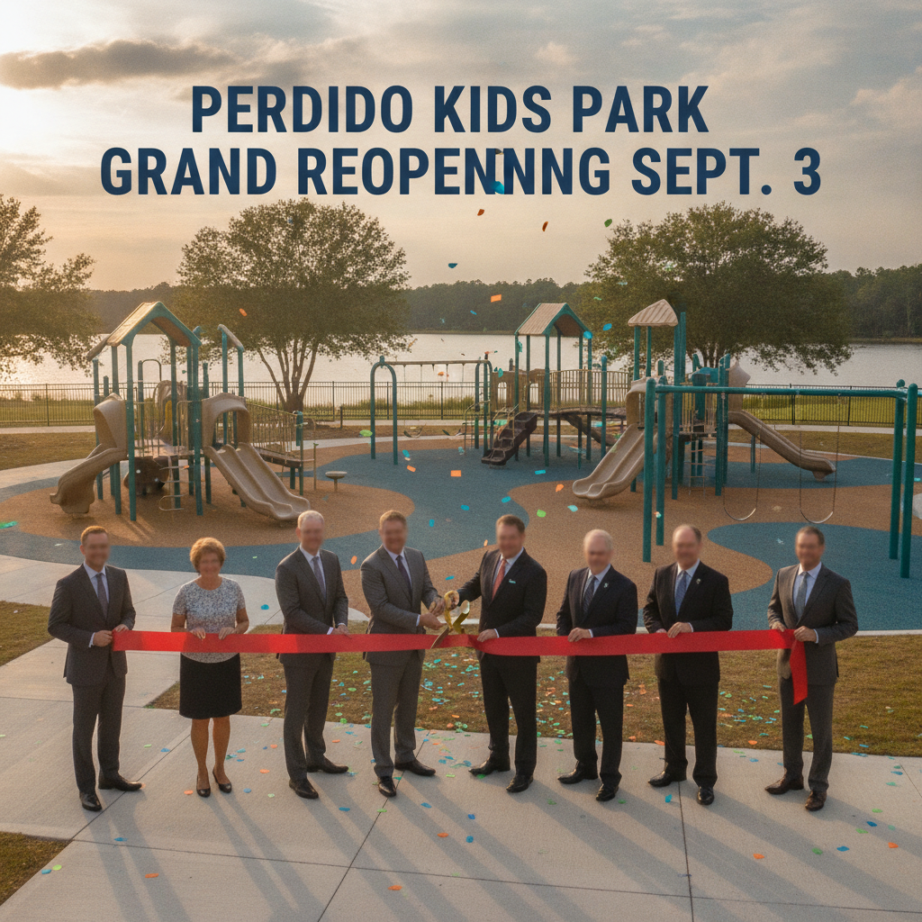 Perdido Kids Park Set for Grand Reopening and Ribbon Cutting on Sept. 3