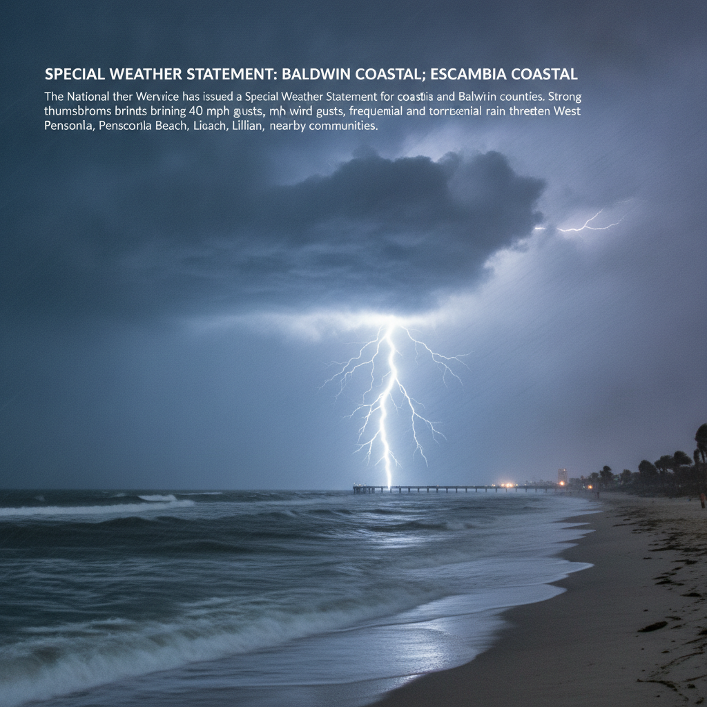 Special Weather Statement: Baldwin Coastal; Escambia Coastal