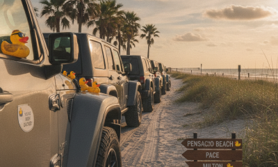 The Story Behind the Rubber Ducks on Jeep Door Handles Across Northwest Florida