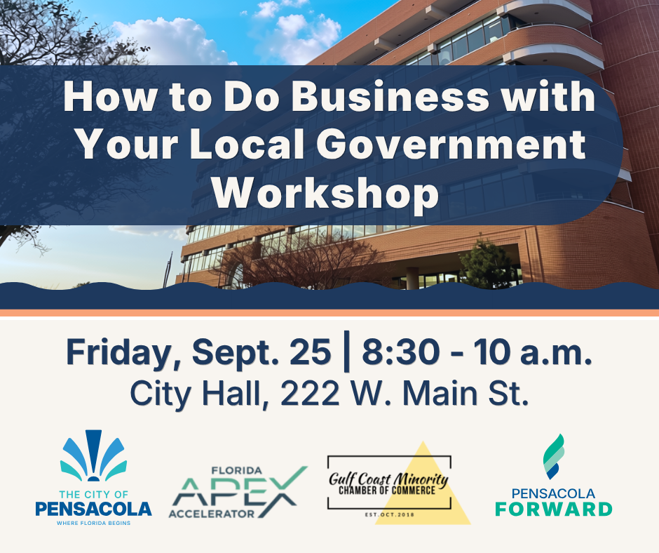 Taller de negocios Pensacola — Pensacola Government Business Workshop
