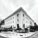 Grand neoclassical civic building Pensacola Little Theatre