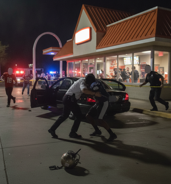 pelea en Whataburger Cantonment