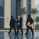 A man in handcuffs is escorted by two police officers outside a federal courthouse in — Fort Walton Beach drug indictment
