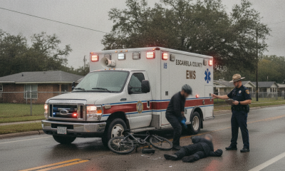ambulance crash W Street Pensacola