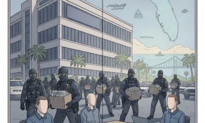 Federal agents conducting a large-scale operation against PPP loan fraud in Pensacola, Florida, wit — Fraude PPP Pensacola