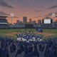 Celebration at Blue Wahoos Stadium as fans cheer for the Pensacola Blue Wahoos after a pl — Pensacola Blue Wahoos Playoffs
